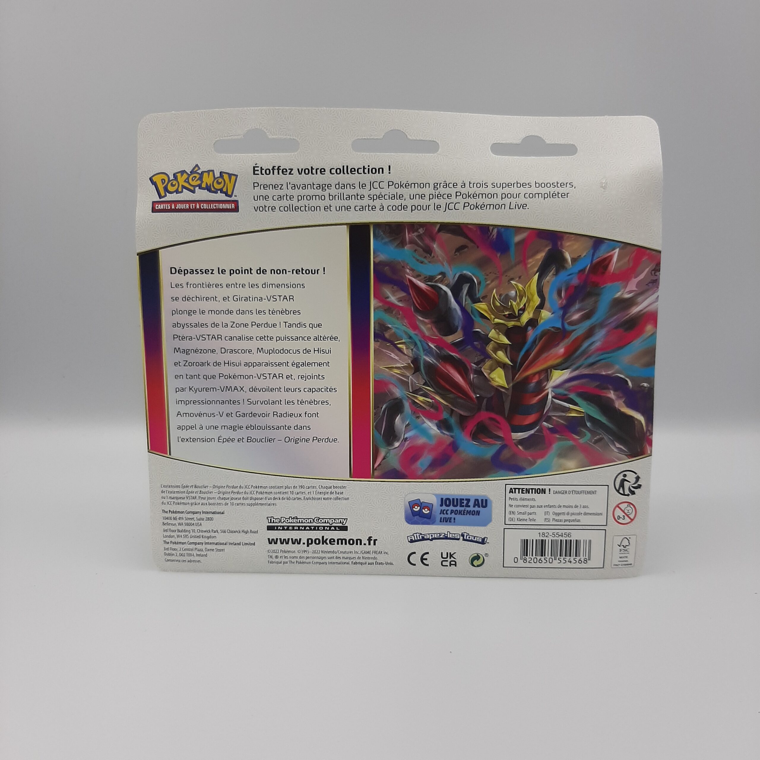 Tripack Scellé Sous Blister De 3 Booster Pokémon Epée Et Bouclier Regigigas Origine Perdue 6799