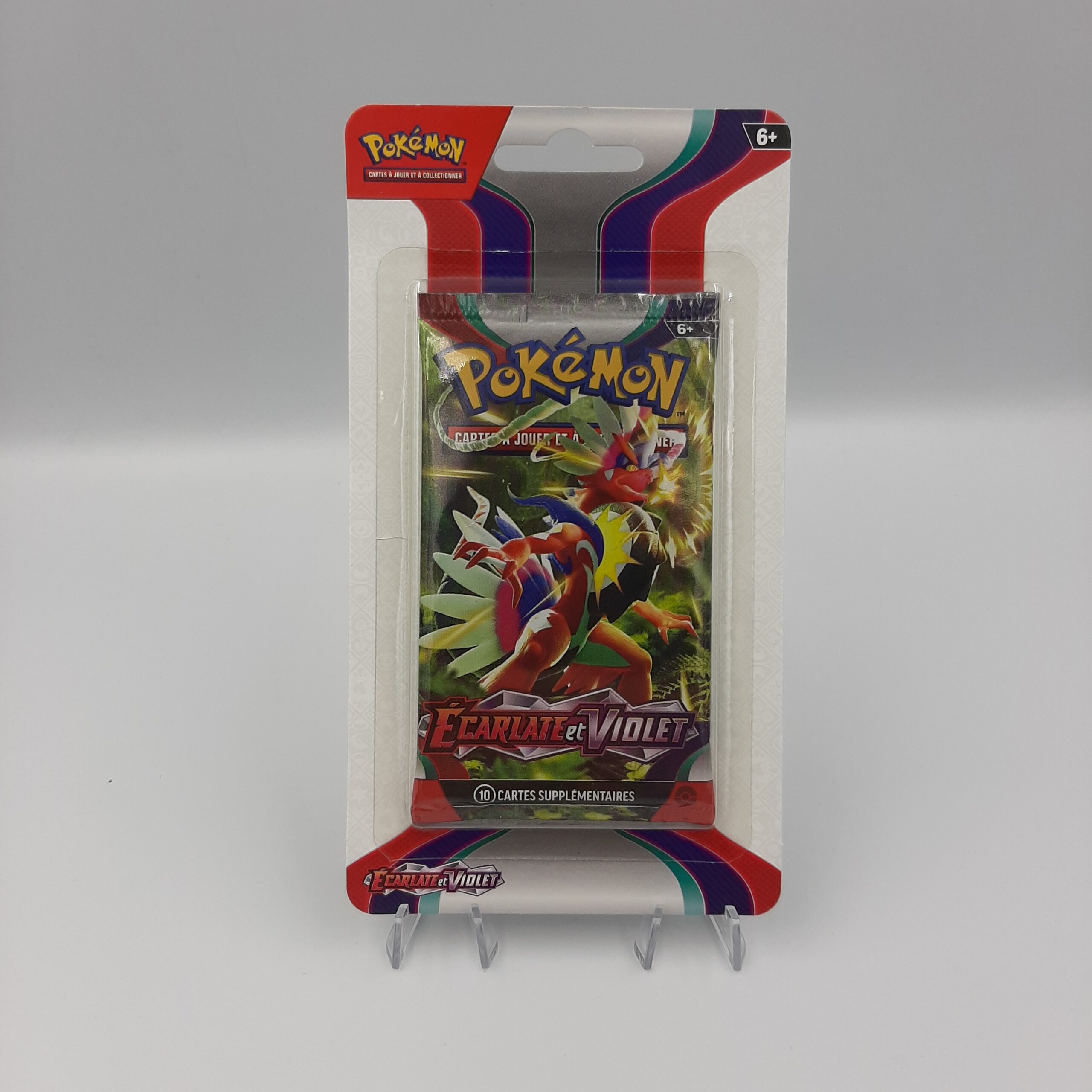Booster Pokémon Ecarlate et Violet + pièce + carte à code