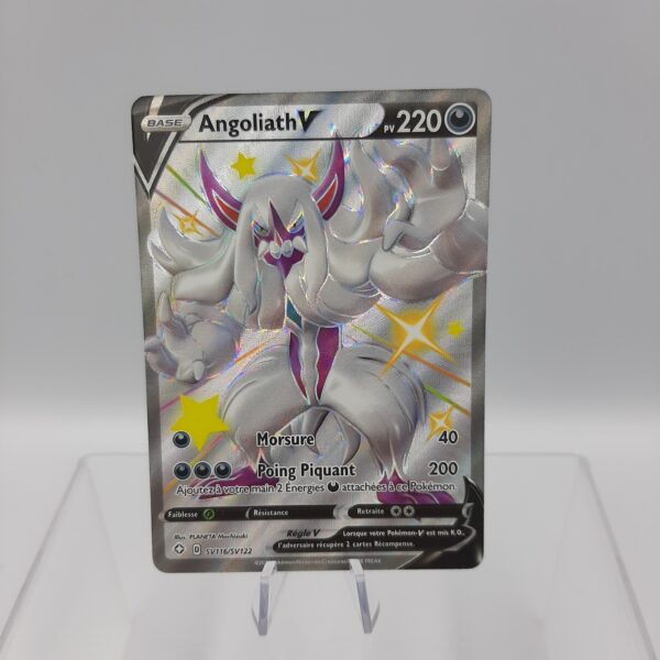 Carte Pokémon - Angoliath V - sv116/sv122 - shiny - full art - Destinées  radieuses - ultra rare - EB 4.5 - FR