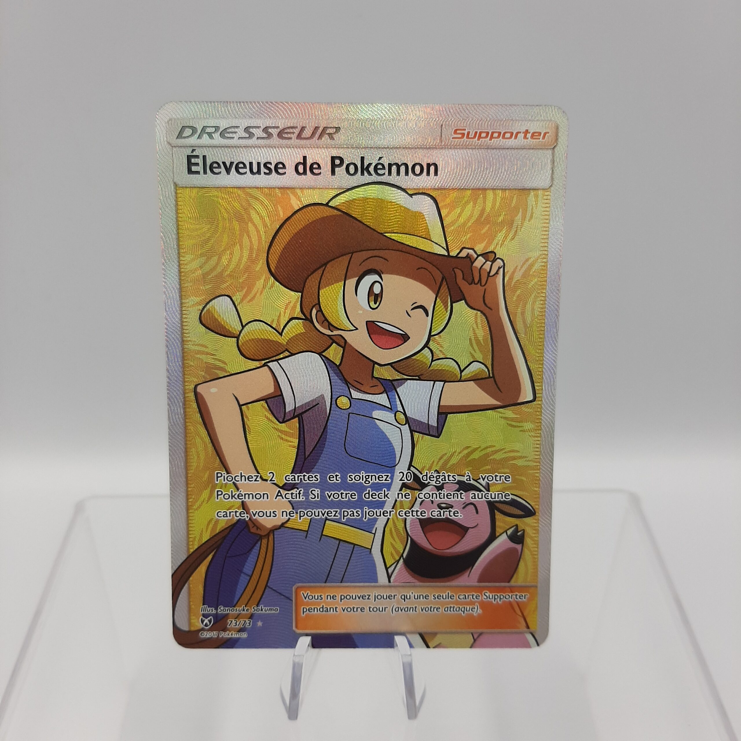 Carte Pokémon dresseur – Eleveuse de pokémon – 73/73 – full art – Légendes  brillantes – ultra rare – SL3.5 – FR - AtouGeek