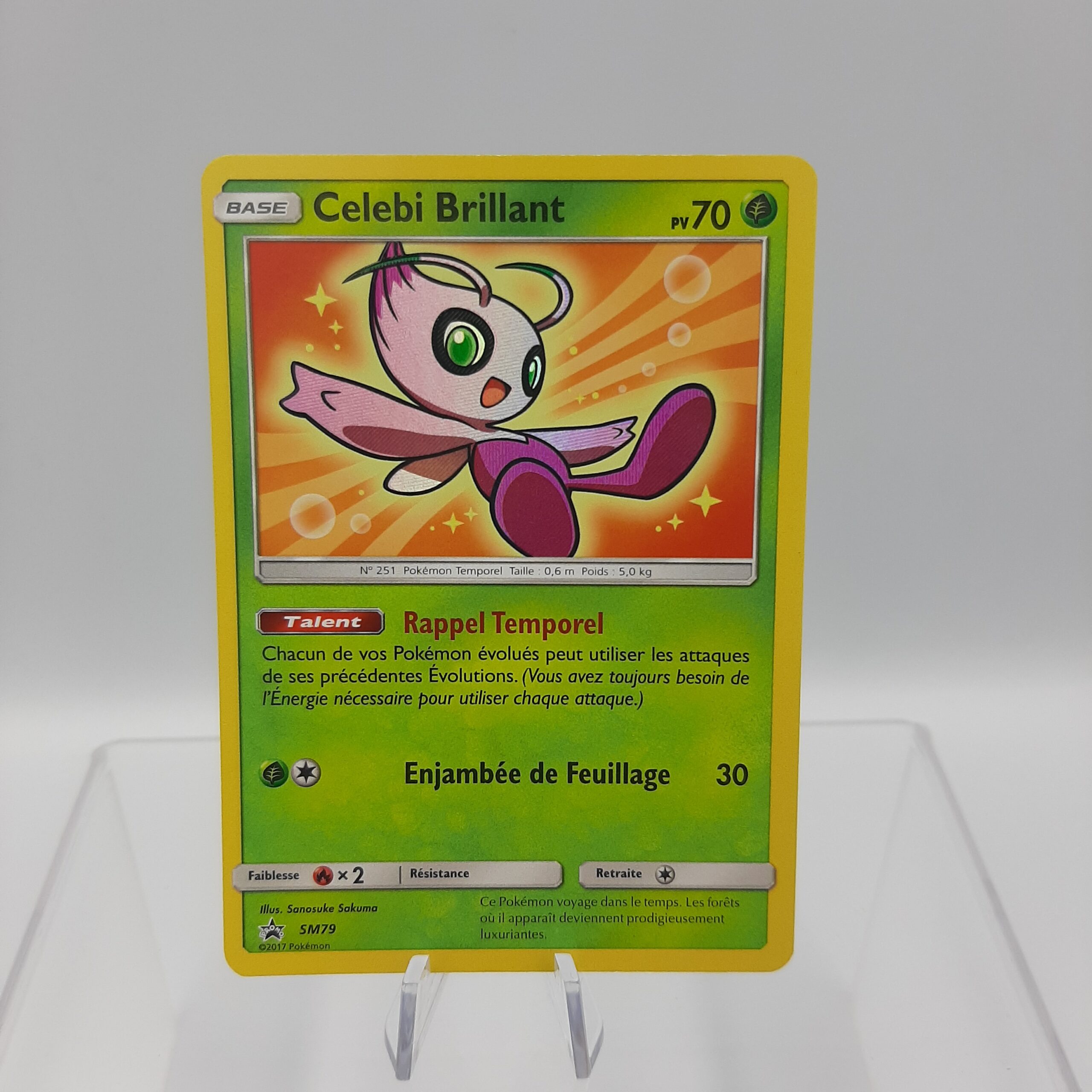 Carte Pokémon Celebi Brillant Promo SM79 Soleil Lune Légende Brillante FR -  Pokemon