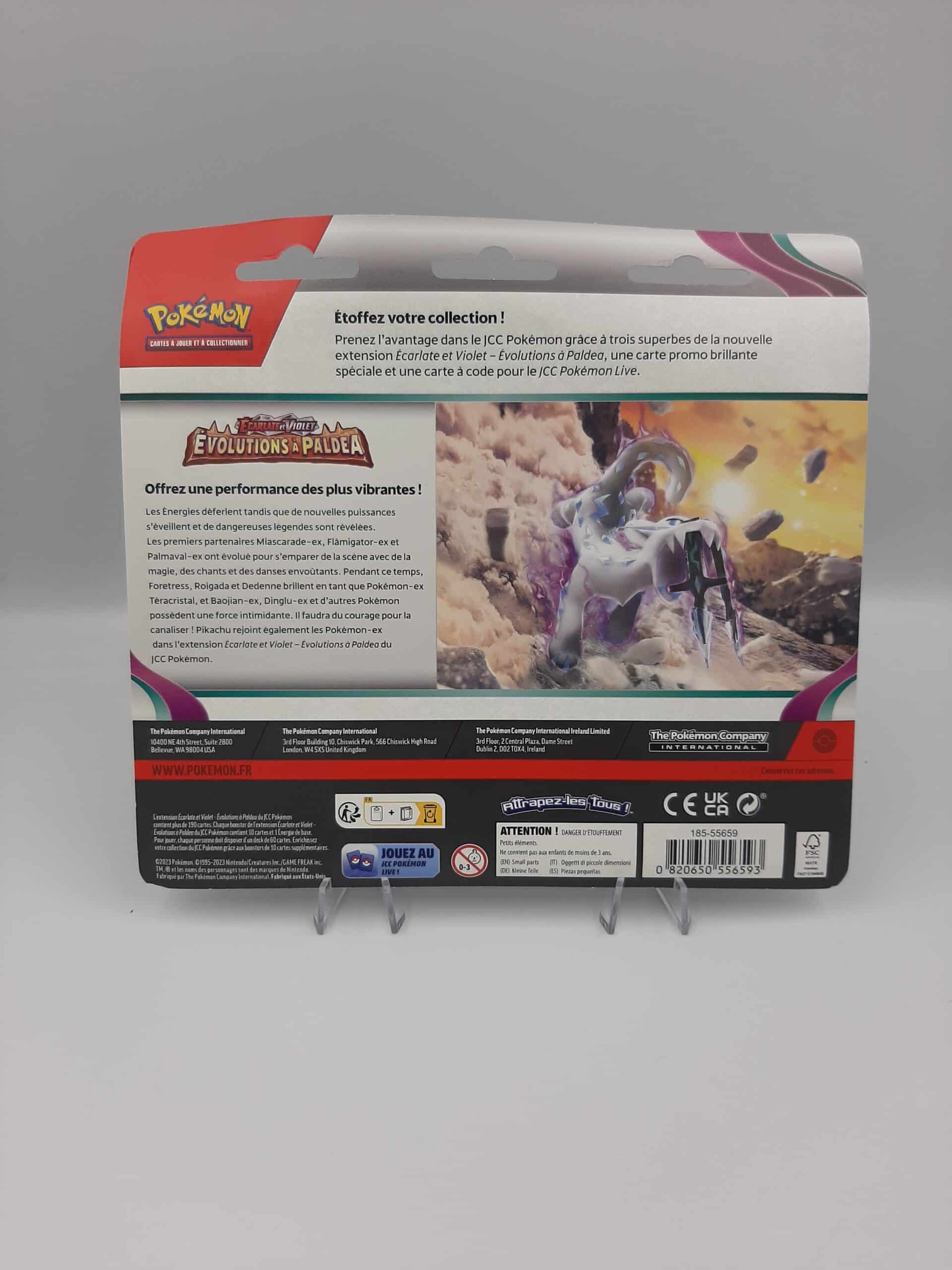 Tripack Scellé Sous Blister De 3 Booster Pokémon Evolution à Paldea Forgerette Ev02 Atougeek 0873