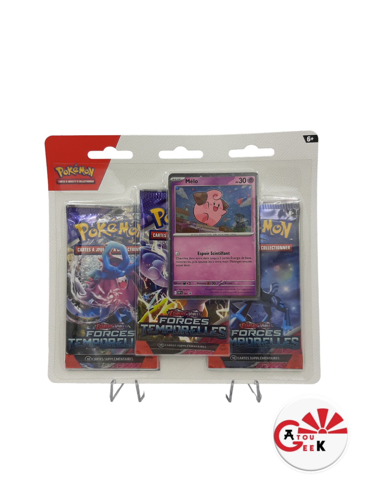 Tripack Scellé Sous Blister De 3 Booster Pokémon Ev05 Mélo Forces Temporelles Atougeek 8464