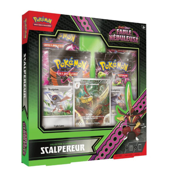 Pokemon Ev65 Coffret 4 Boosters Scalpereur