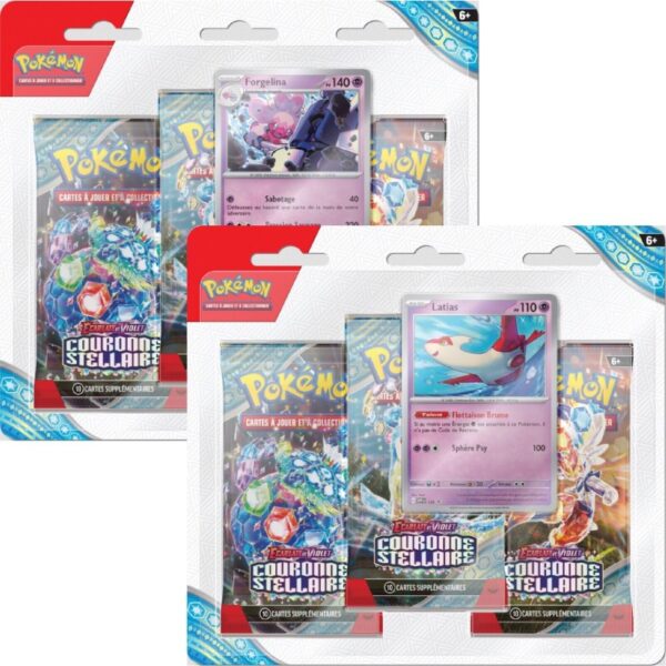 Pokemon Tripack Ev07 Couronne Stellaire Fr Neuf Officiel Scelle Preco